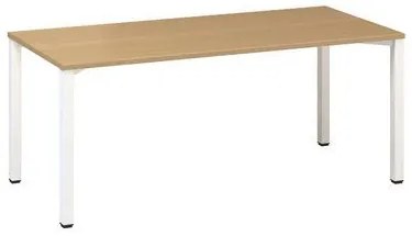 Kancelársky stôl Alfa 200, 180 x 80 x 74,2 cm, rovné vyhotovenie, dezén buk, RAL9010
