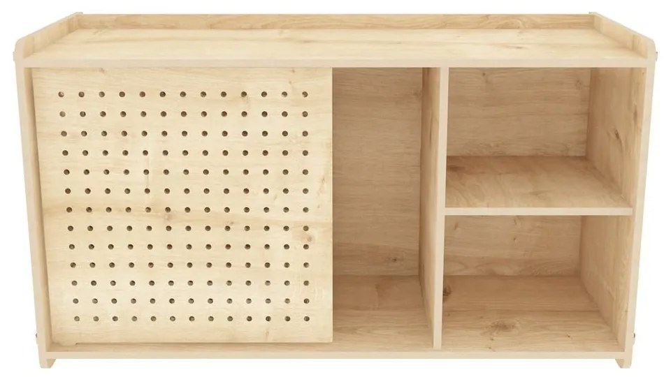 Nástenná knižnica v dekore duba v prírodnej farbe 65x30 cm Sima - Kalune Design