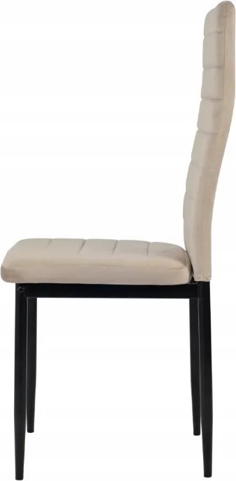 TRENDIE Jedálenská stolička Chicago zamatová  béžová