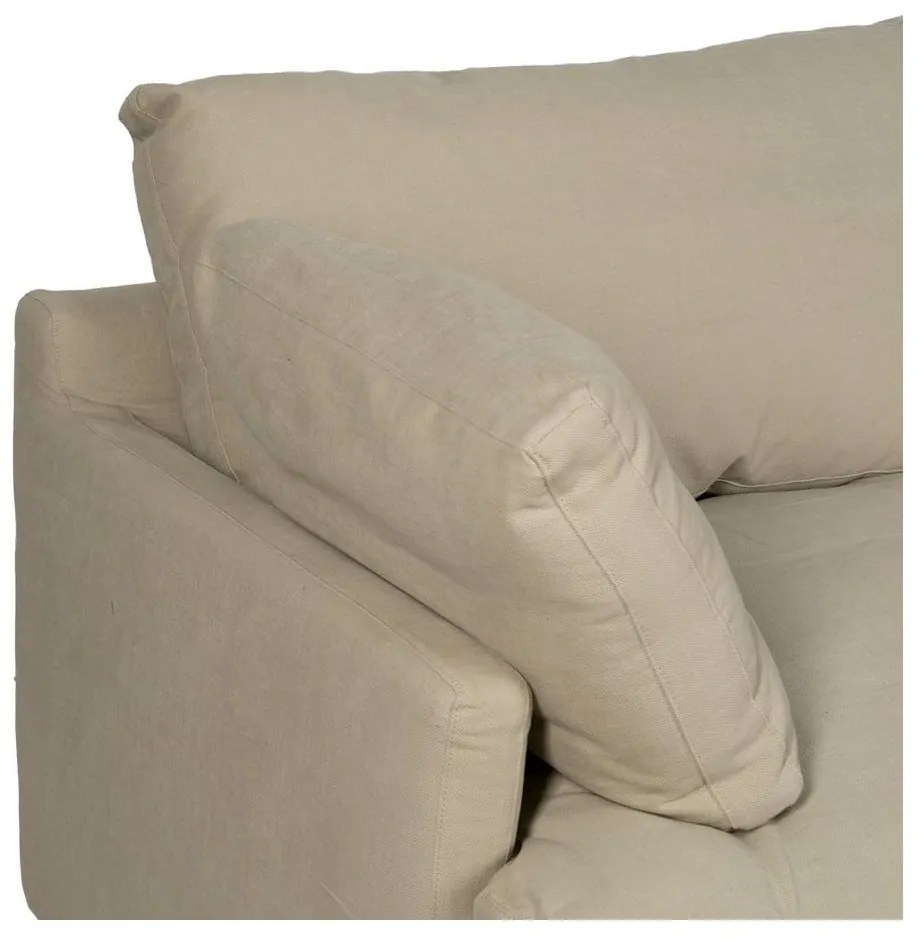 Béžová ľanová pohovka 212 cm – Ixia