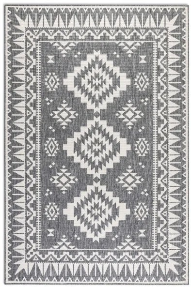 Obojstranný koberec Elle Decoration GEMINI Dynamic strieborný