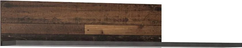 Polička Nubi NUBP01 matera tmavý/old style