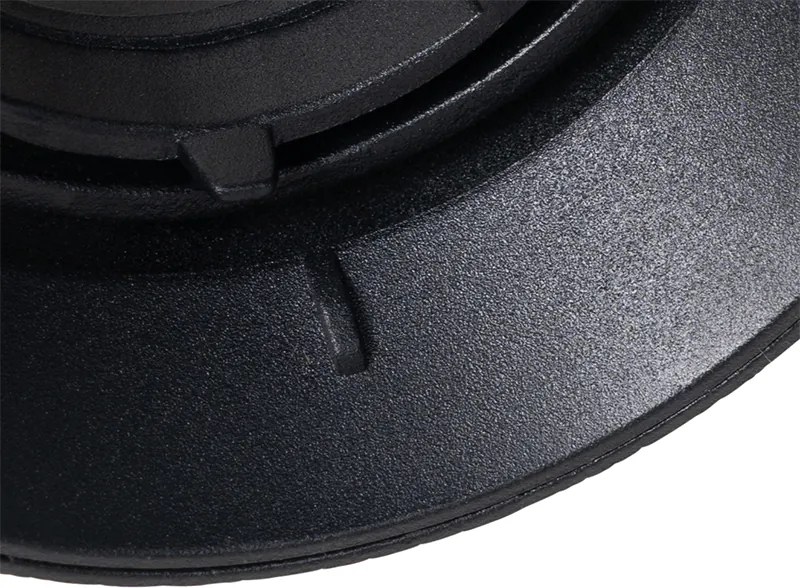 Moderné zapustené bodové svetlo čierne GU10 okrúhle bez rámu - Oneon