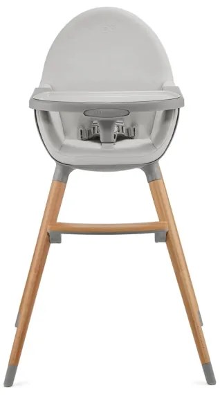KINDERKRAFT - Detská jedálenská stolička 2v1 FINI2 buk/šedá