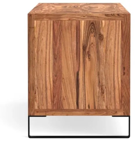 furniture-nabytek.cz - Masívny TV stolík Sydney z akácie, lakovaný, hnedý – 134×45×55 cm
