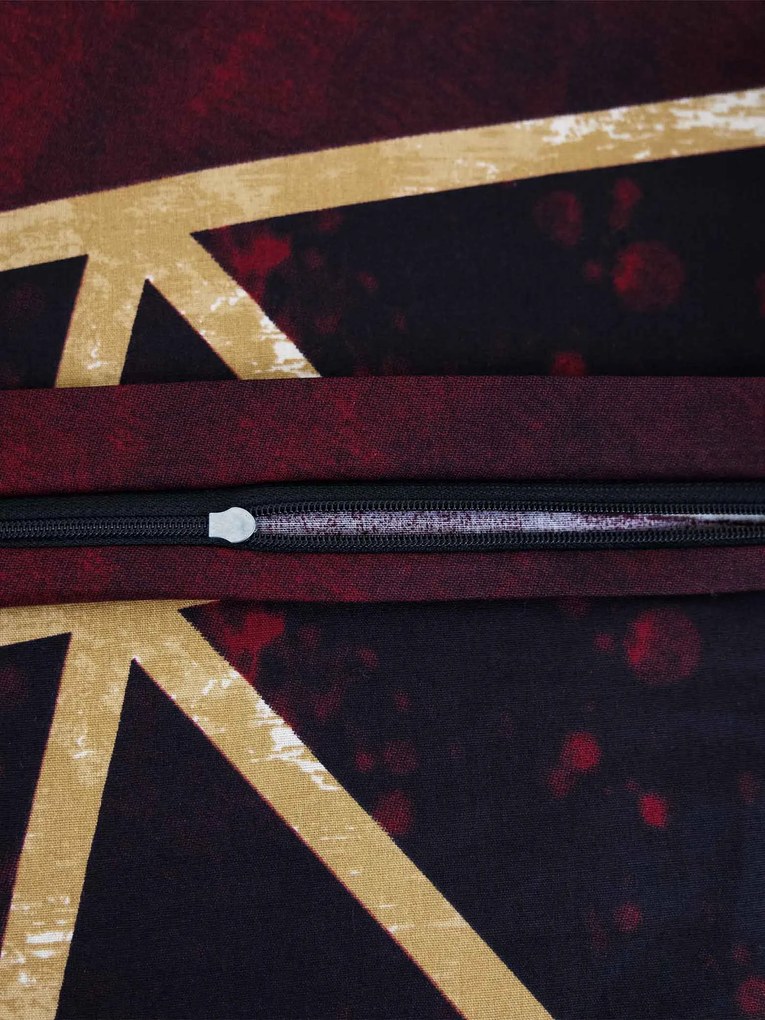 Bavlnená obliečka na vankúš Renforcé 50 × 70 cm - Marco vínové