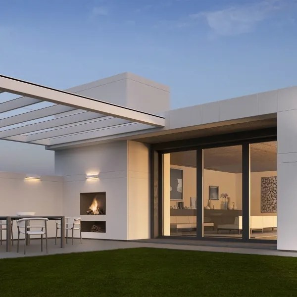 Redo 90259 - LED Vonkajšie nástenné svietidlo AROOS LED/21W/230V 3000K IP65 biele