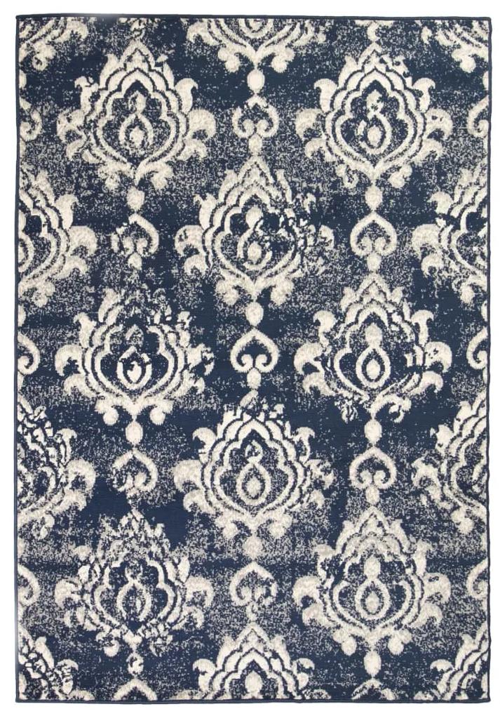 vidaXL Moderný koberec, paisley dizajn, 80x150 cm, béžovo-modrý