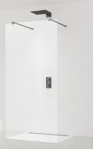 Sprchová zástena Walk-in 90 cm SAT vo farbe profilu Gun metal SATBWI90ZAVGM