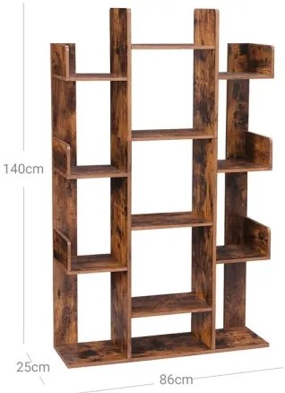 Knižnica NAVARO hnedá