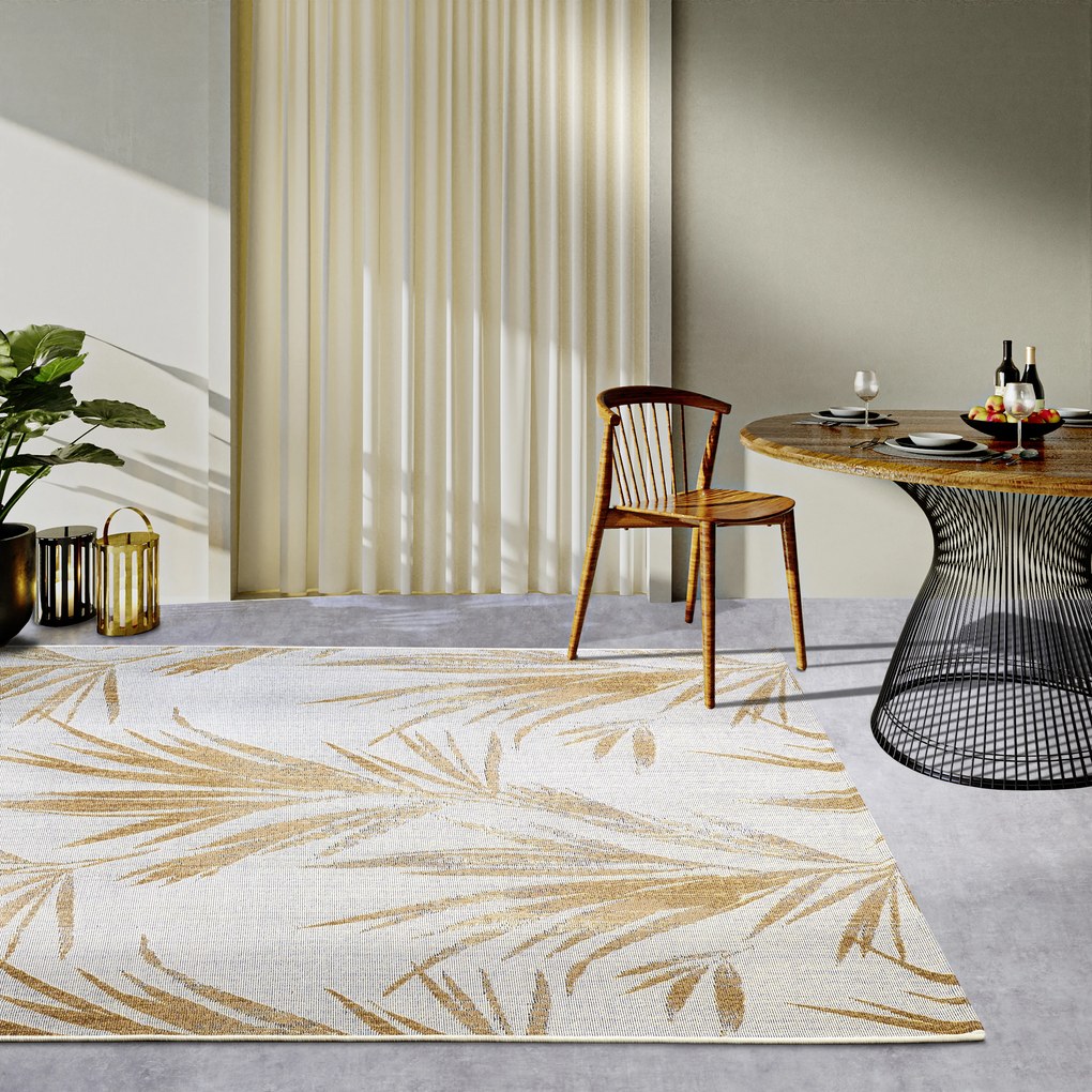 Villeroy & Boch Kusový koberec 106062 Cream, Gold – na von aj na doma, 160x235, žltá, chodba / predsieň