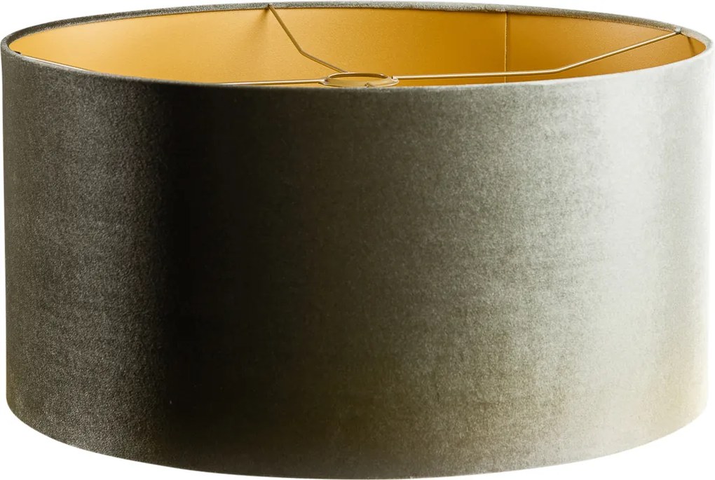 Zamatový tienidlo zelené so zlatým vnútorným 50/50/25