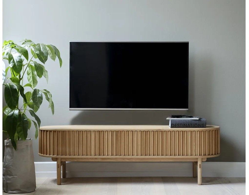 Dizajnový TV stolík Wally 160 cm prírodný dub