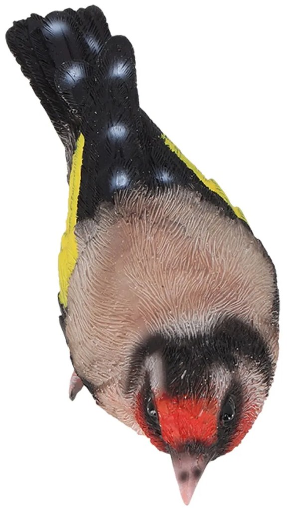 Záhradná figúrka z polyesterovej živice Bird, 12x8,5 cm, viacfarebná