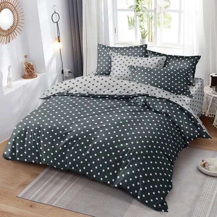 Obliečky DOTS and COLOURS GREY 7-dielna sada 140x200 cm