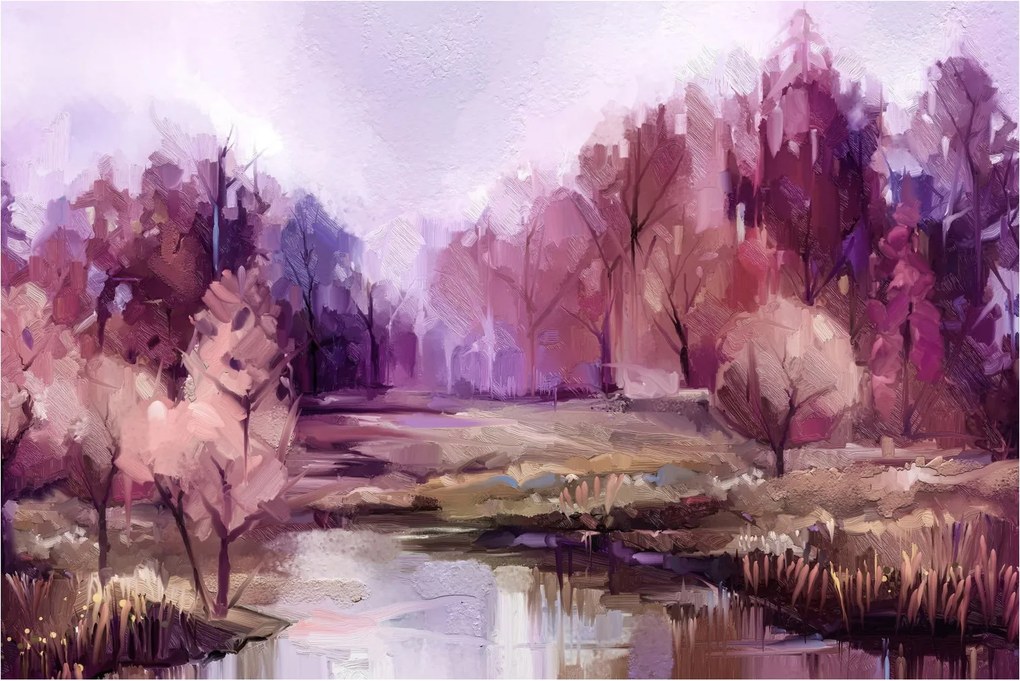 Obraz - Jesenná krajinomaľba (90x60 cm)
