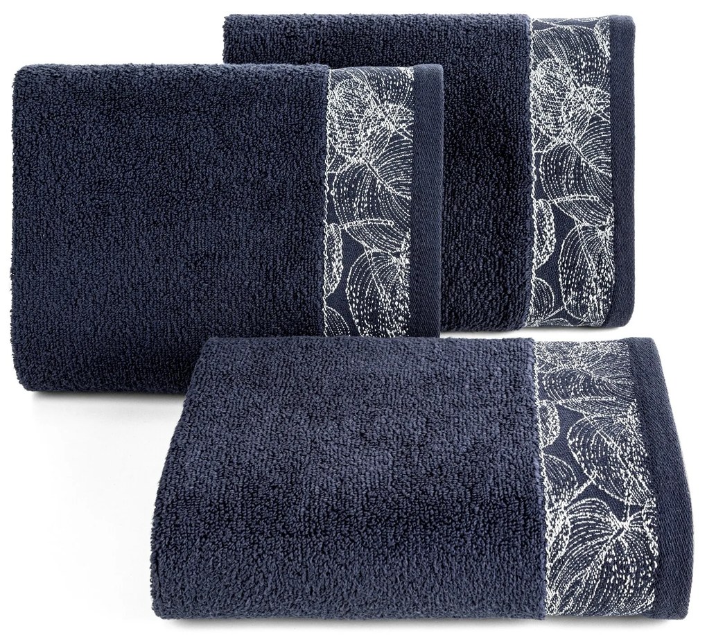 BAVLNENÝ UTERÁK AGIS 70X140 CM TMAVOMODRÁ