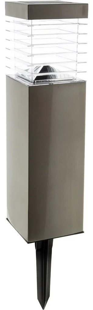 Retlux RGL 108 Solárne zapichovacie svietidlo nehrdz. oceľ, 1x LED teplá bílá