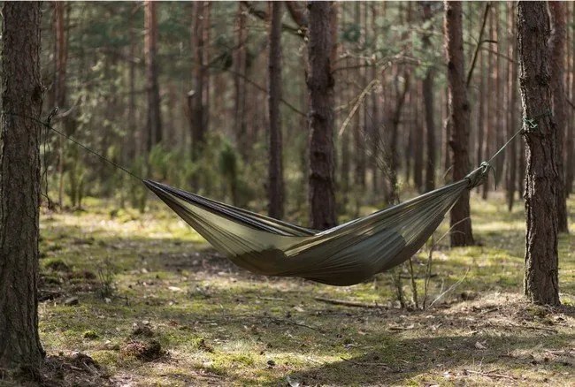 Vekr hojdacia sieť hamak 210 x 140 cm Modrá