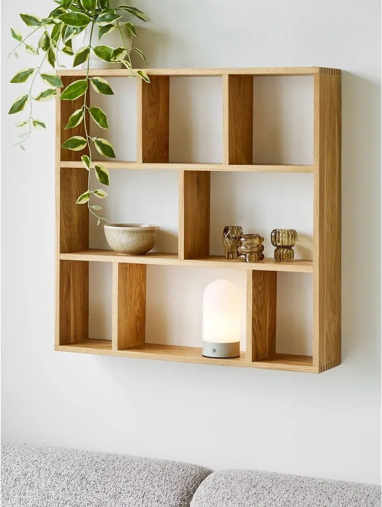 Biela/taupe kovová stolová lampa s plastovým tienidlom (výška 18 cm) Ashford – House Nordic