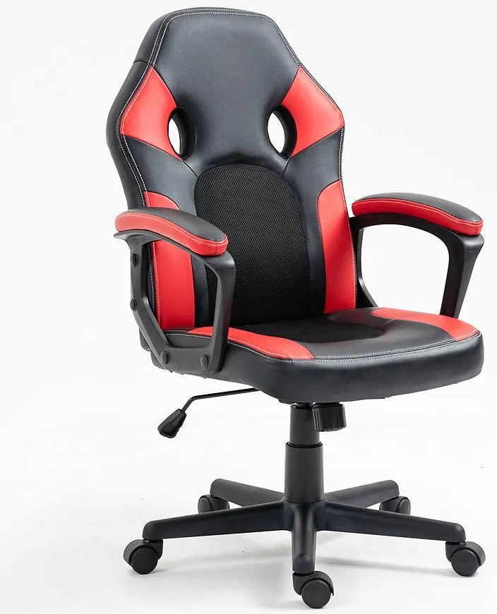 Kreslo Pre Hráča Toledo čierno/červená