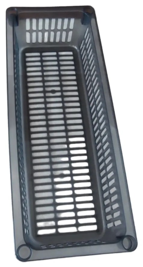 Úložný kôš, box a organizér extra hlboký 50 cm x 20 cm INVA, sivý