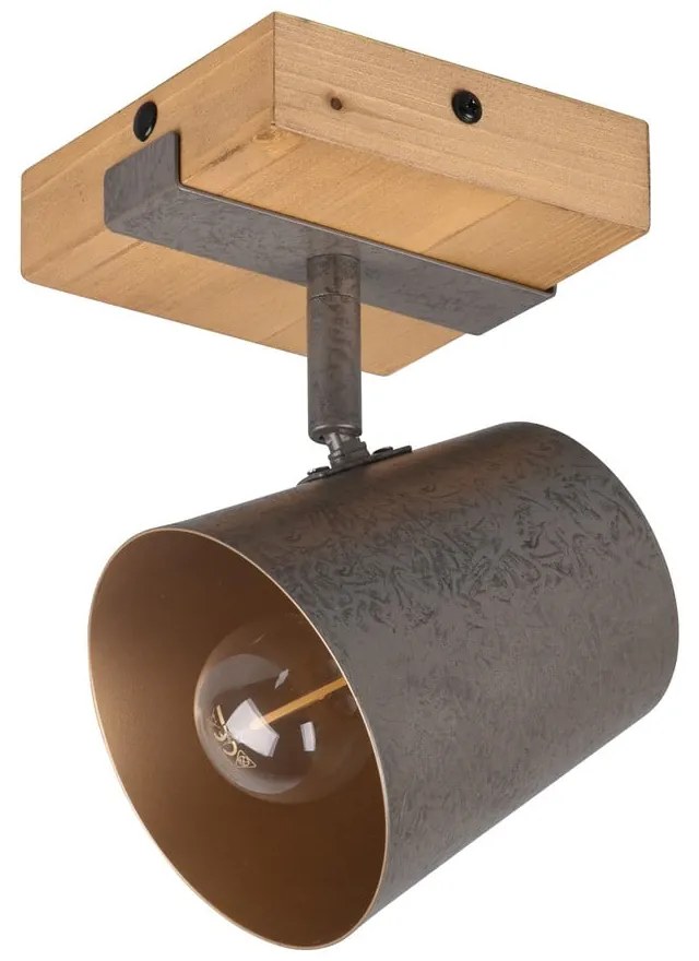 Bodové svietidlo v tmavo sivo-prírodnej farbe Bell – Trio