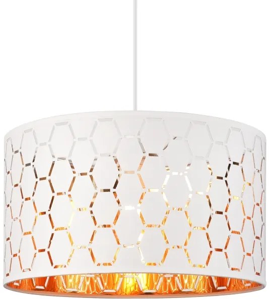 Luster na lanku ULLE 1xE27/15W/230V biela