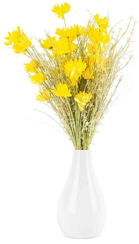 Umelé lúčne kvetiny 50 cm, žltá