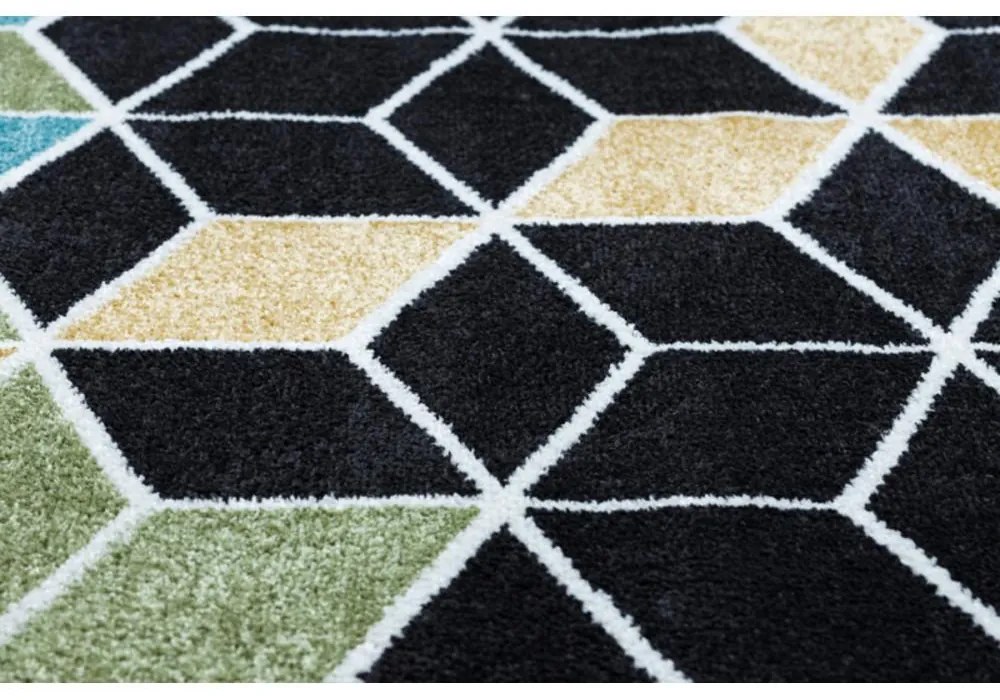 Kusový koberec 3D Kocky modrý 160x220cm