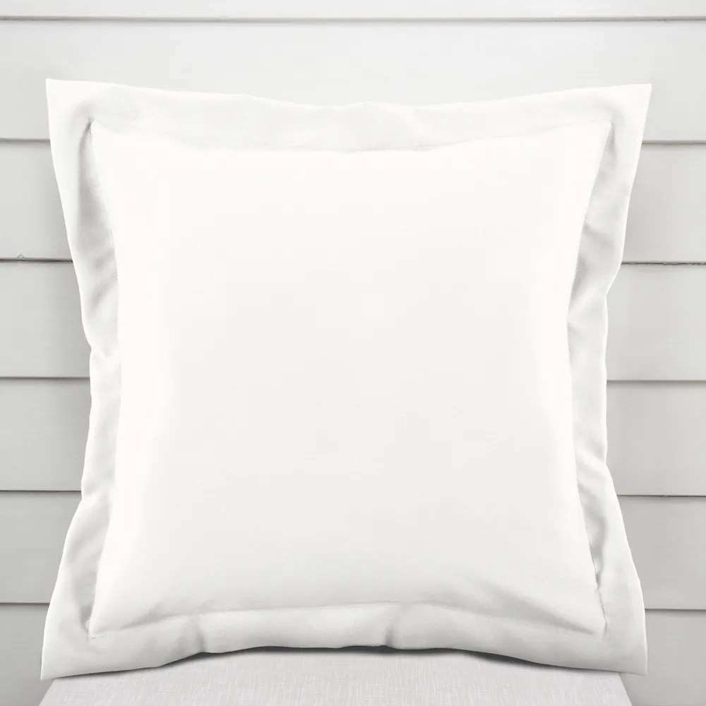 Biante Dekoračná obliečka na vankúš s lemom Rongo RG-032 Krémová biela 30 x 50 cm