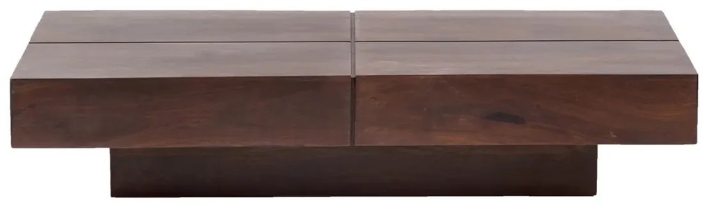 furniture-nabytek.cz - Masívny konferenčný stolík Amberley z akáciového dreva, lakovaný, hnedý – 140×70 cm