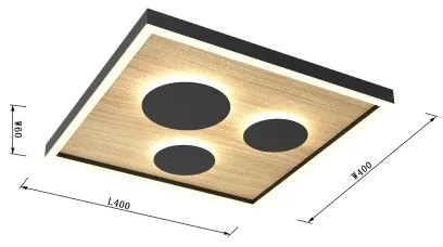 Wofi 9012-306S - LED Stmievateľné stropné svietidlo DIJON LED/26W/230V