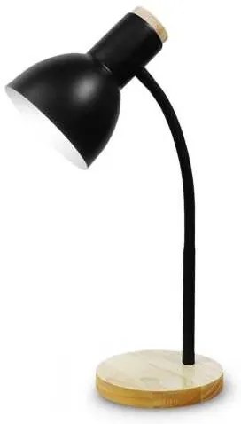 Stolná lampa Platinet Marma 1xE27 40 W, čierna