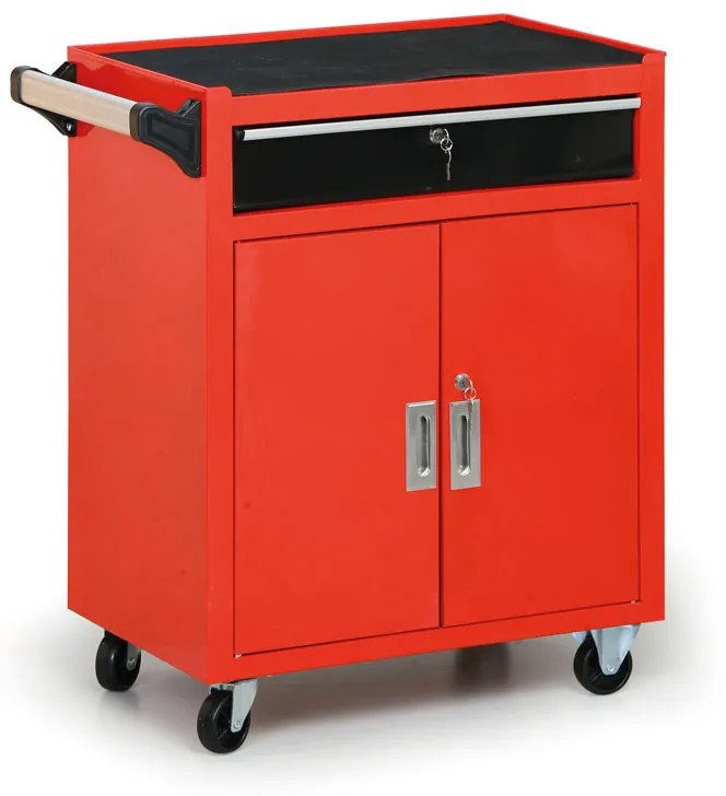 Mobilná skrinka na náradie so skrinkou a zásuvkou, 640 x 400 x 850 mm