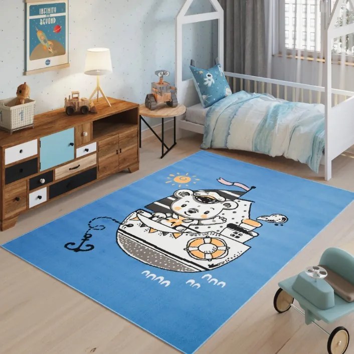 Koberec do detskej izby s medvedíkom Šírka: 80 cm | Dĺžka: 150 cm