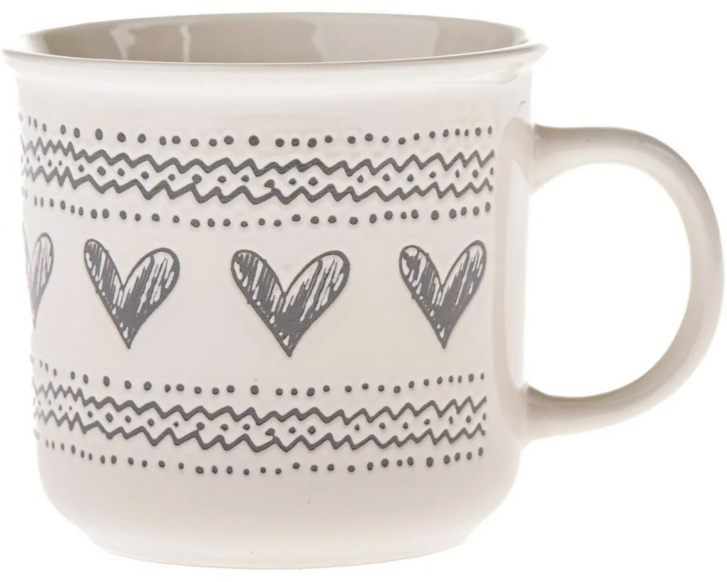 Keramický hrnček Srdiečka III, 450 ml