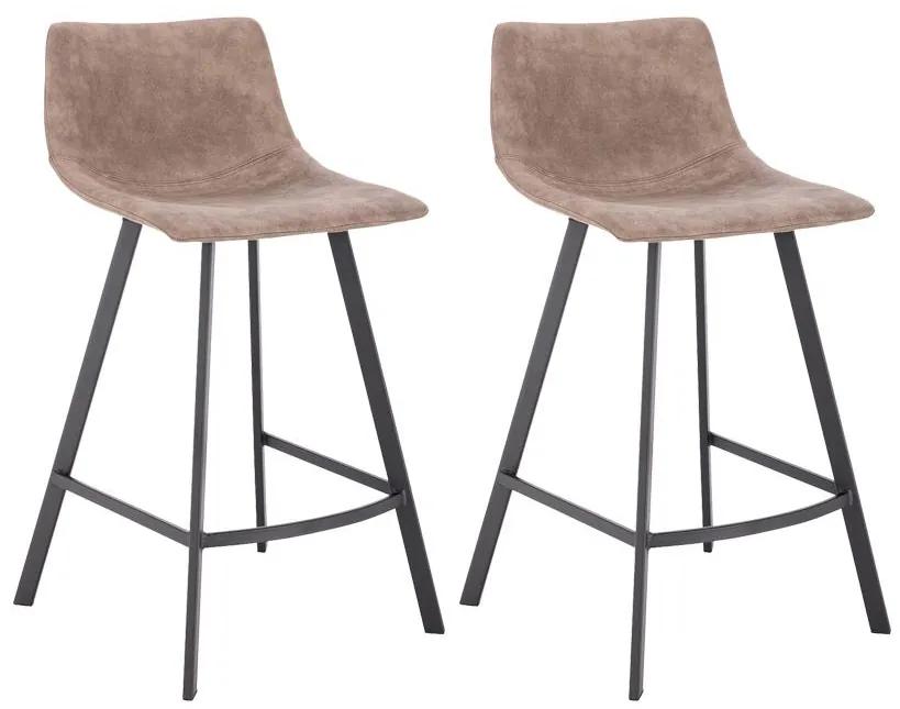2x Barová stolička Hawaj CL-845-1 | Taupe (šedo hnedá)
