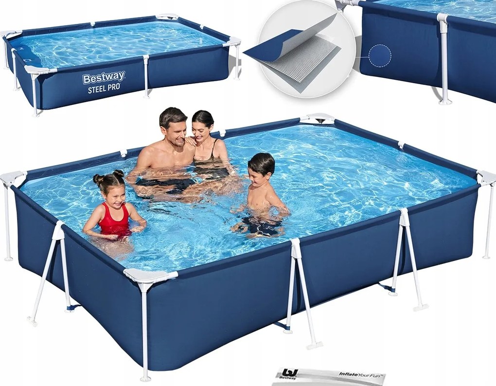Záhradný rám Bestway 300x201x66 cm Steel Pro 56404 Rodinný Model 3x2 m