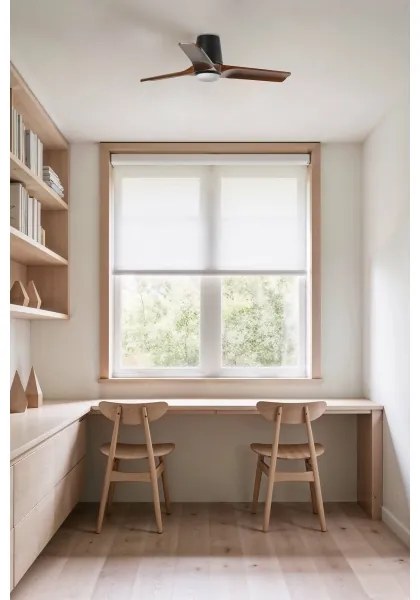 FARO 33837-1TW-LED stmievateľný ventilátor HEYWOOD TUB 10W/230V borovica/čierna