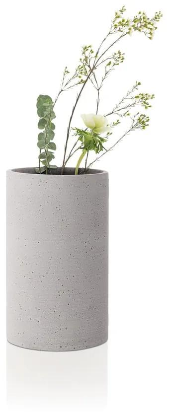 Svetlosivá váza Blomus Bouquet, výška 20 cm | BIANO
