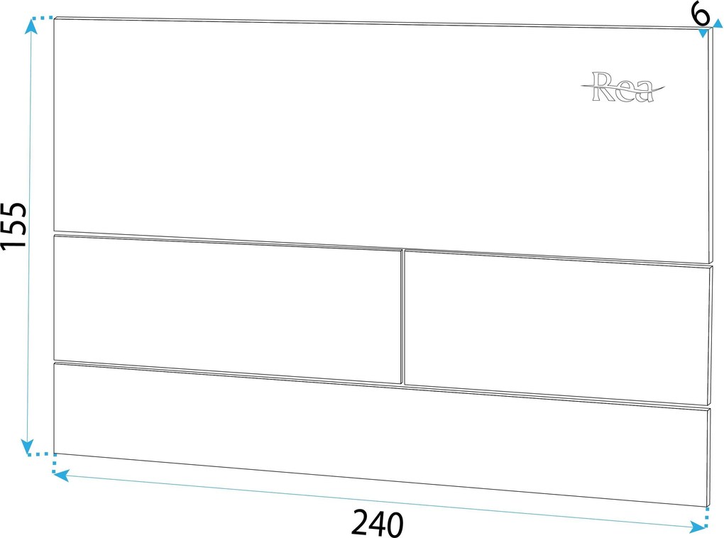 Rea Rea, Podomietkový WC systém K011A-Q + tlačidlo typ-T medená matná, KPL-E0053
