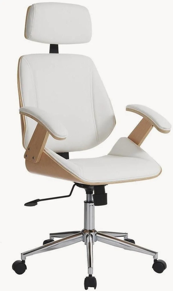 Výškovo nastaviteľná kancelárska stolička z eko-kože Visby