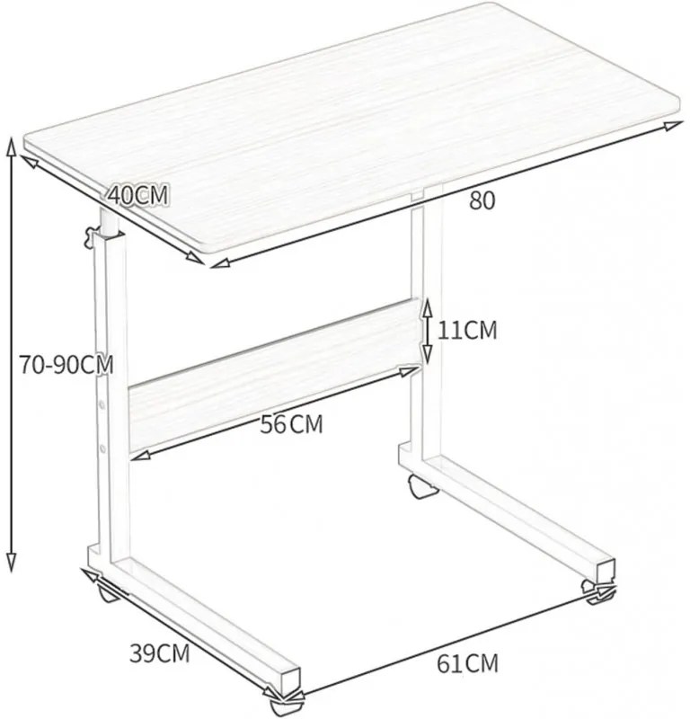 Mobilný stôl pod notebook TABLET STL03WZ4