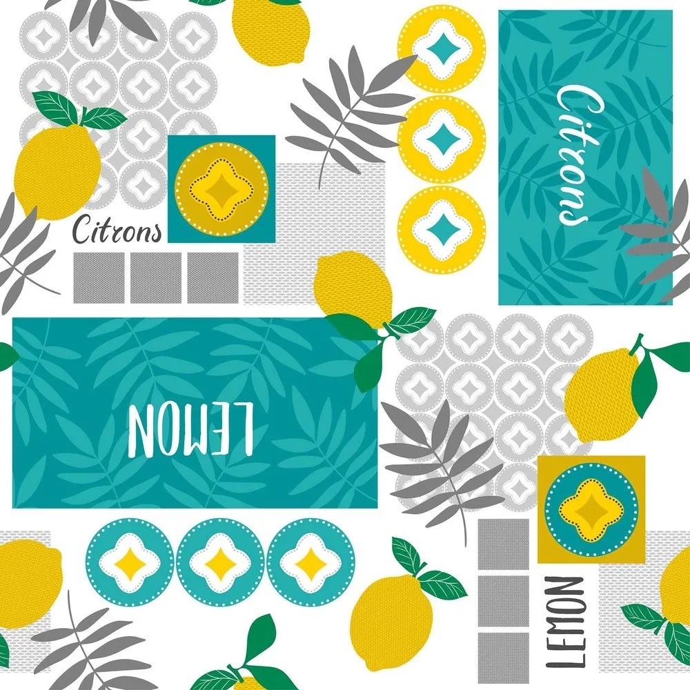 Umývateľný obrus z PVC 140x240 cm Citronnade – douceur d'intérieur