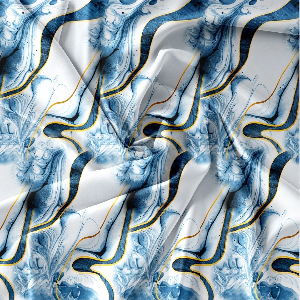 Obliečky z mikrovlákna ABSTRACTA modré