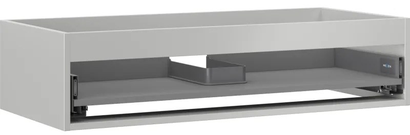 Mexen Box-A, závesná skrinka 100 cm, 1 zásuvka, sivá matná, 91AX0-1000-235-1-62