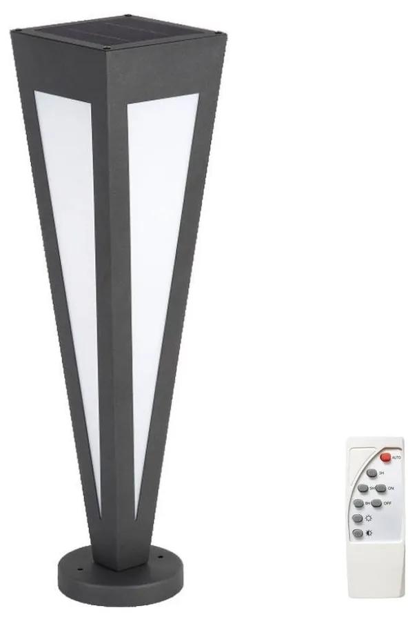 V-Tac LED Solárna lampa LED/2W/3,7V IP65 3000K čierna VT1716