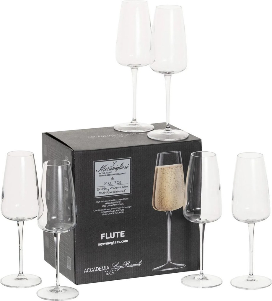 Poháre na šampanské Gioco 4ks. 210ml