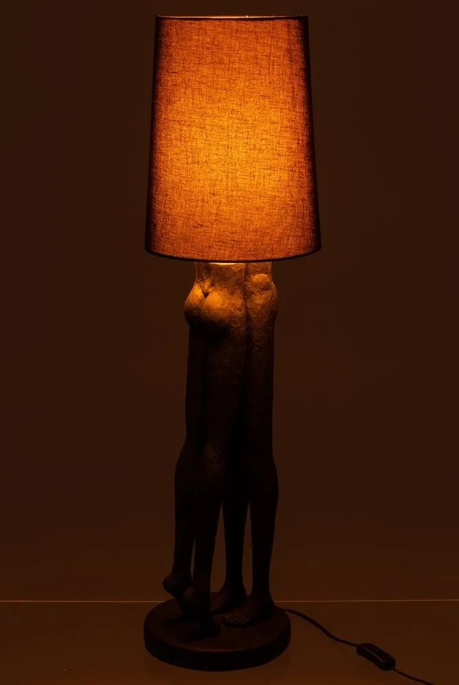 Biela stolná lampa súsošia ľudského páru Figurines – Ø 24*90 cm E27 / 60W